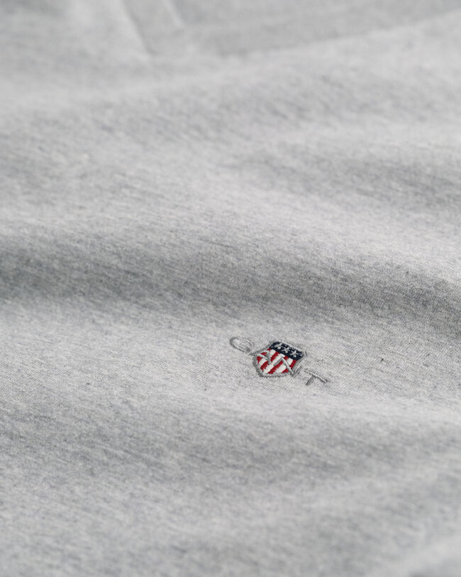 T-shirt com decote em V Shield slim fit