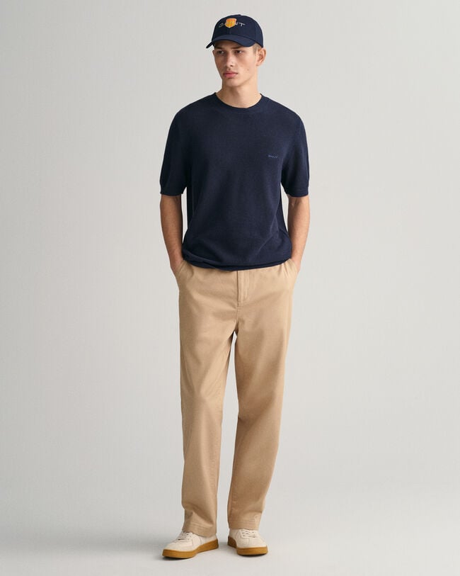 T-shirt em algodão piqué