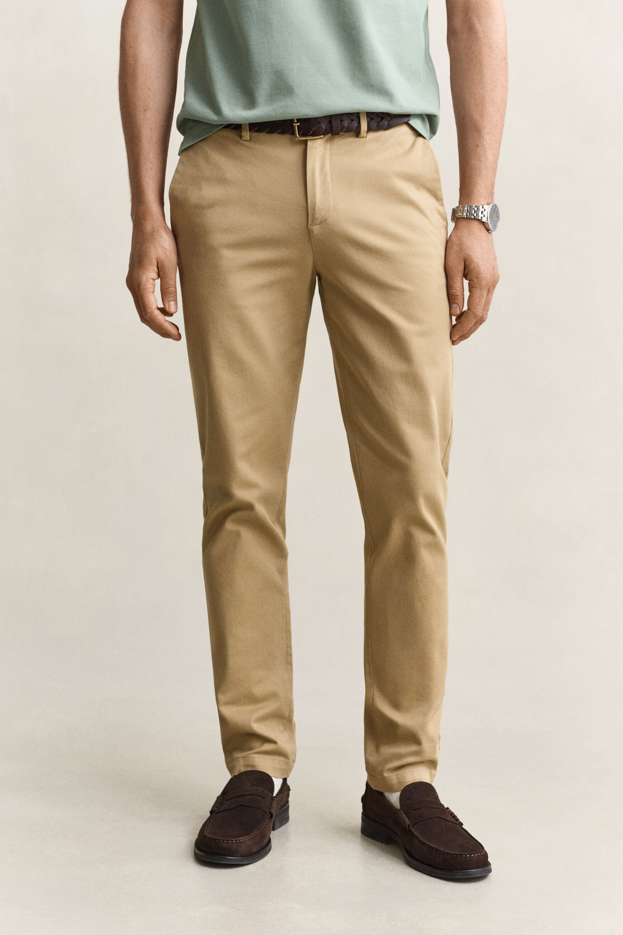 Calças chino elegantes slim fit