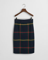 Saia com padrão de xadrez