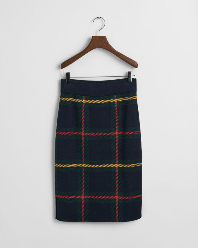 Saia com padrão de xadrez