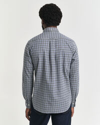 Camisa em sarja gingham regular fit