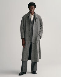 Sobretudo em lã Balmacaan