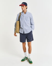 Camisa Seersucker às riscas regular fit