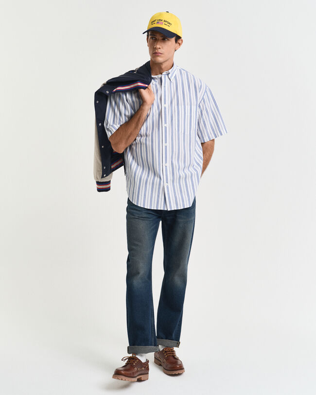 Camisa de manga curta Heritage Poplin relaxed fit