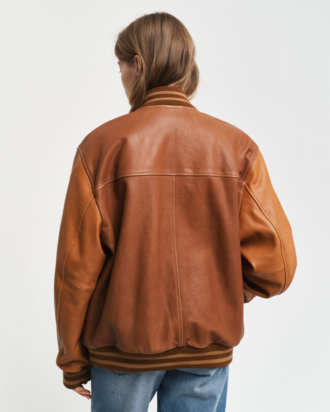 GANT Varsity Jacket em pele