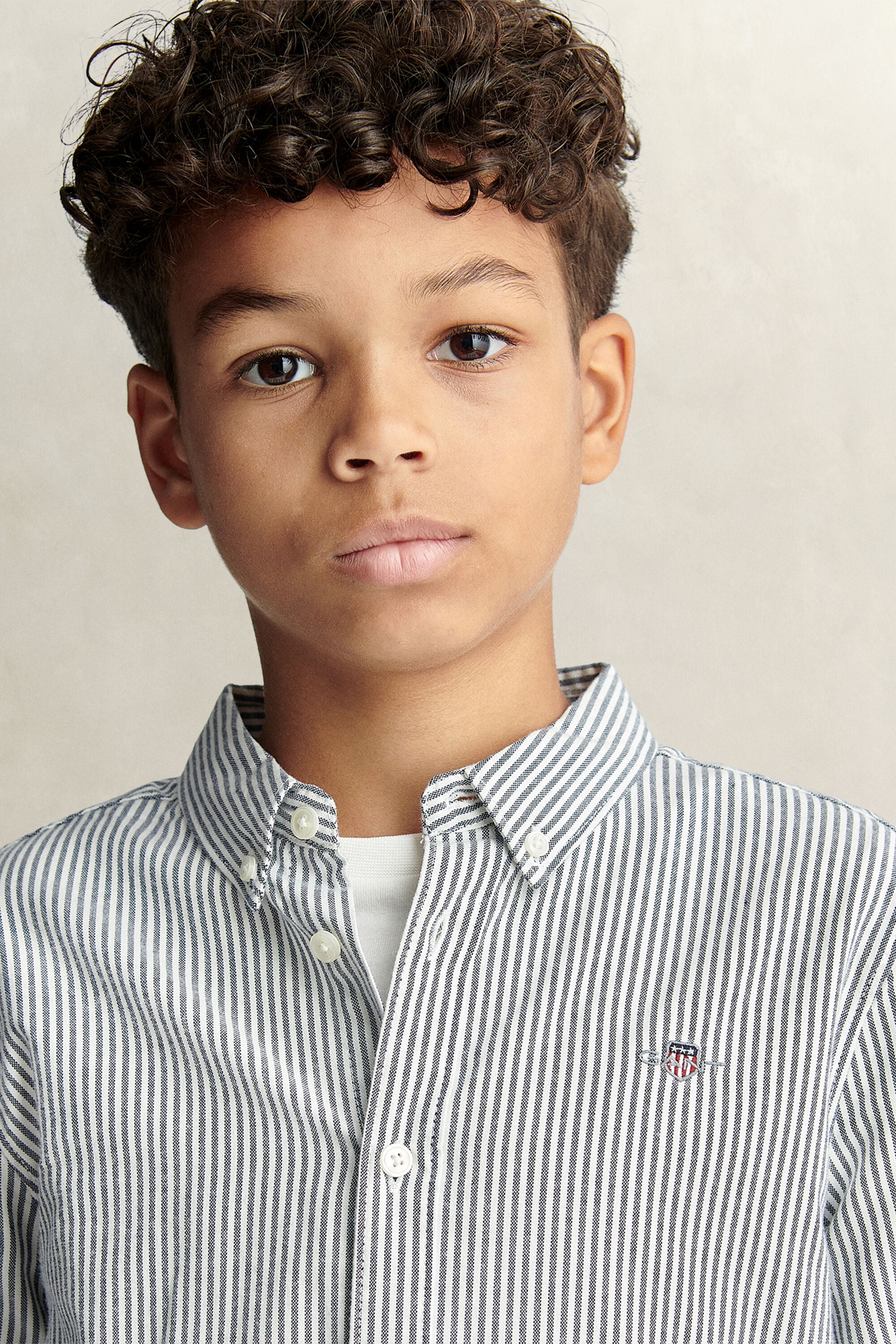 Camisa Oxford às riscas Shield Teen Boys