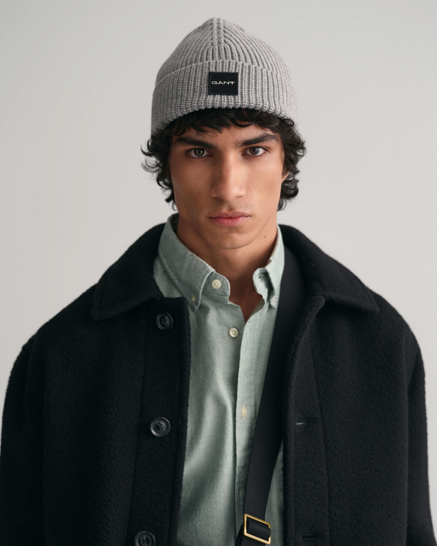 Gorro em malha de algodão canelada