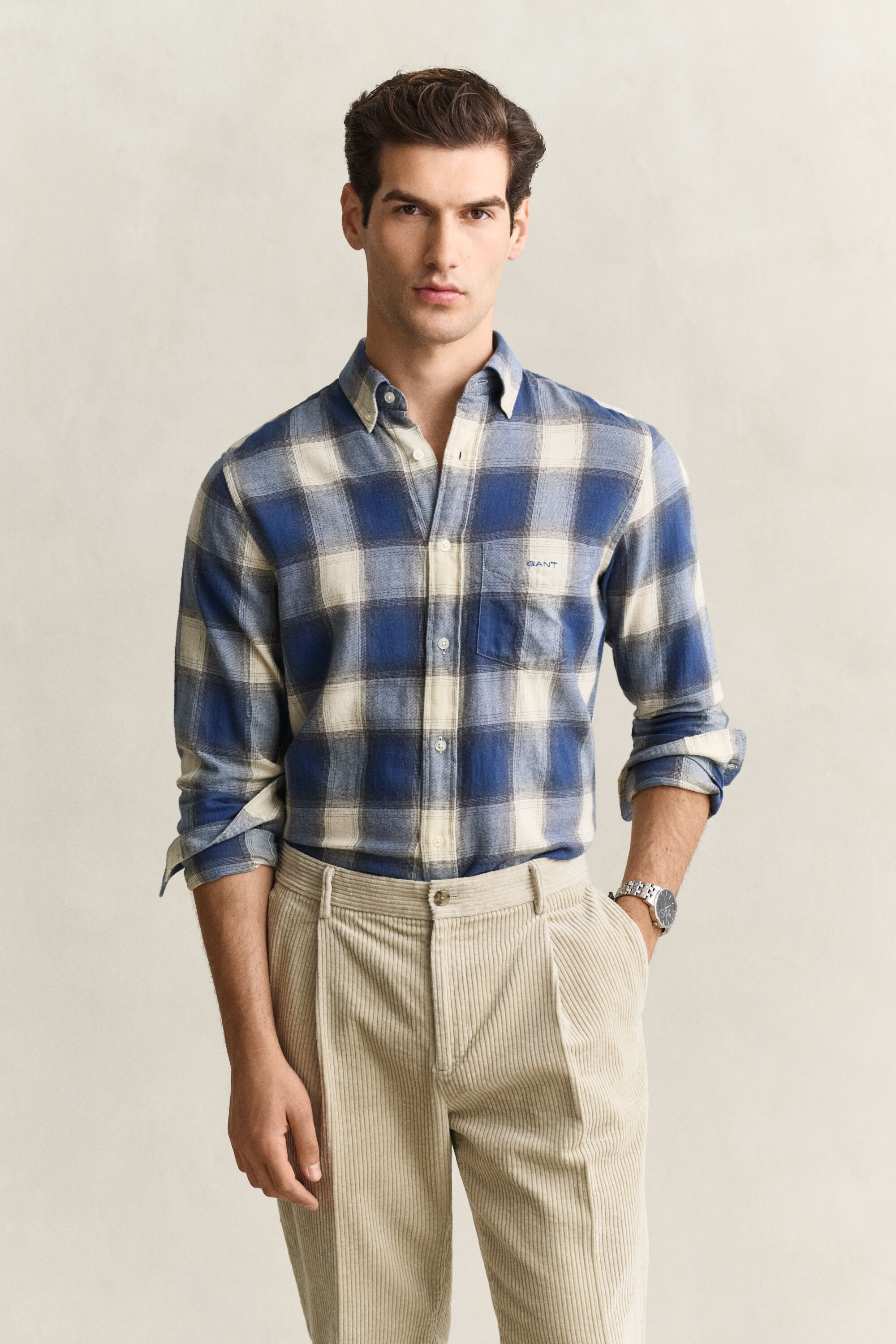 Camisa de flanela Windblown com padrão de xadrez