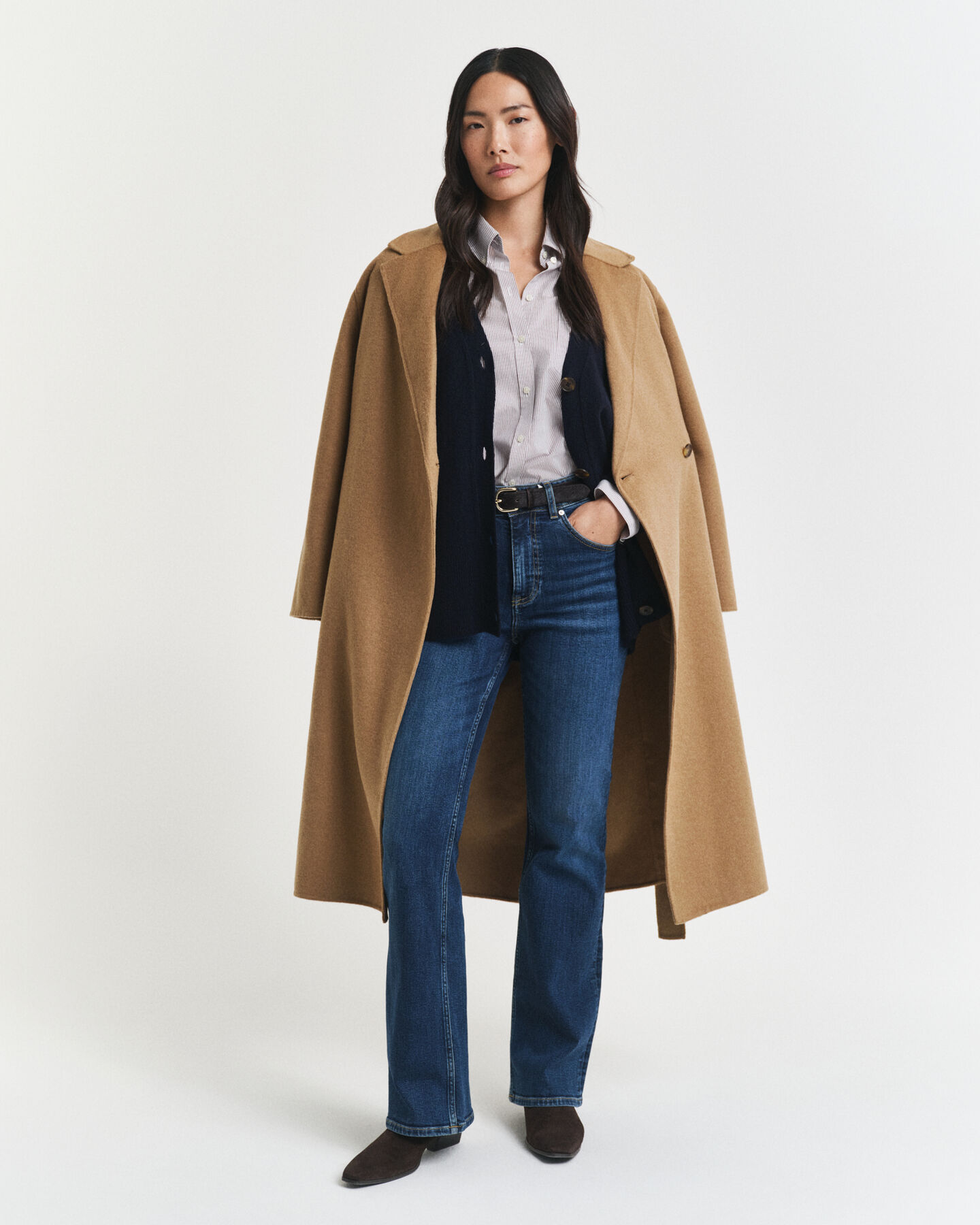 Casaco de malha em mistura de lã e caxemira