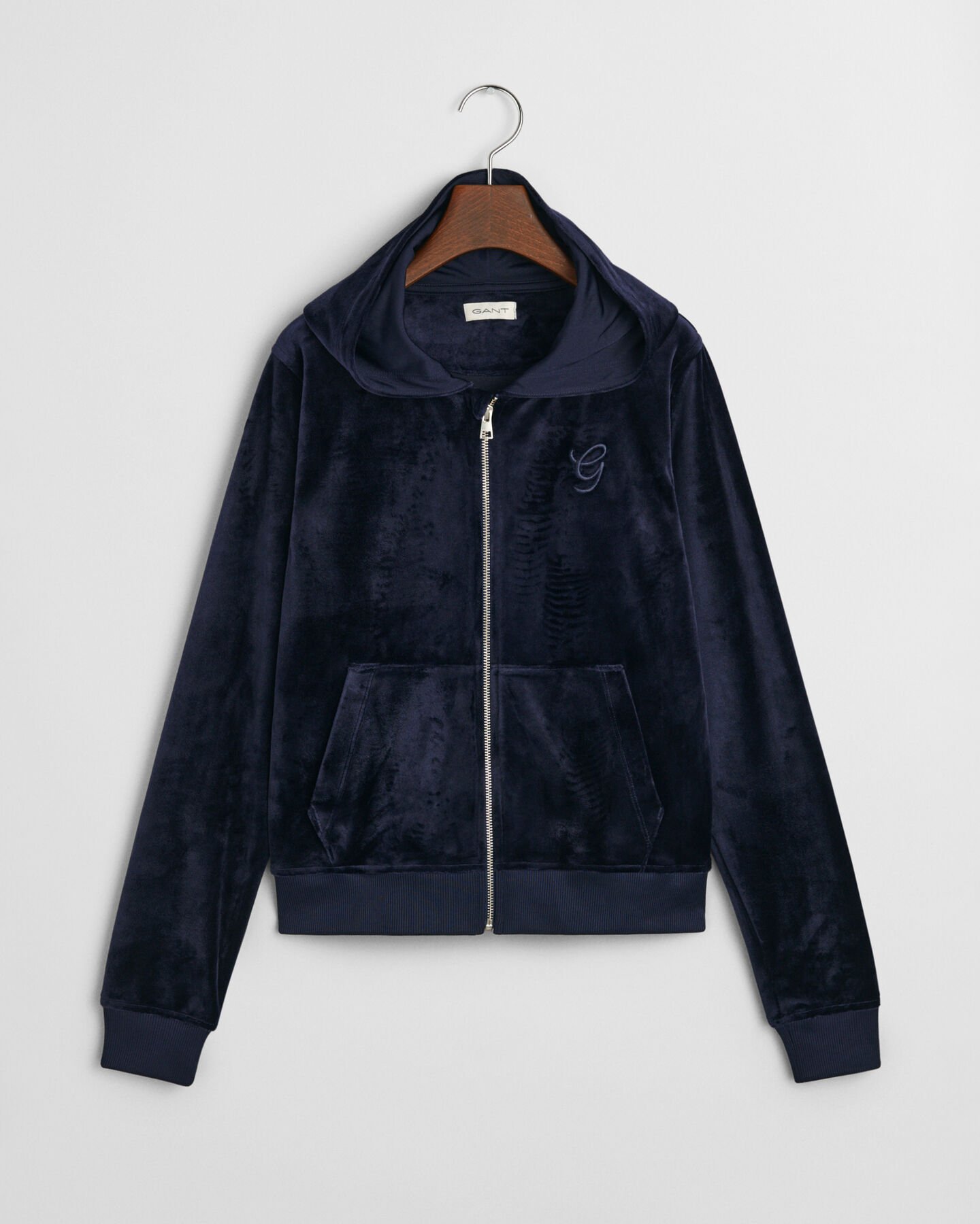 Sweatshirt com capuz e fecho em veludo Teen Girls