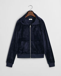 Sweatshirt com capuz e fecho em veludo Teen Girls