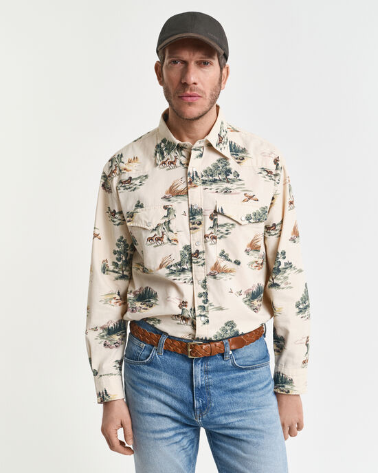 Camisa com estampado Rodeo relaxed fit