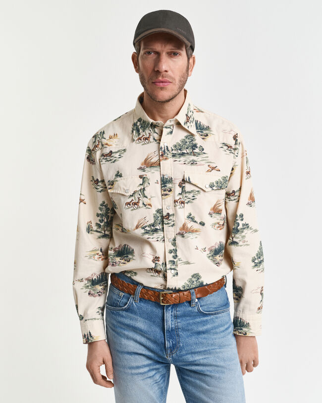 Camisa com estampado Rodeo relaxed fit