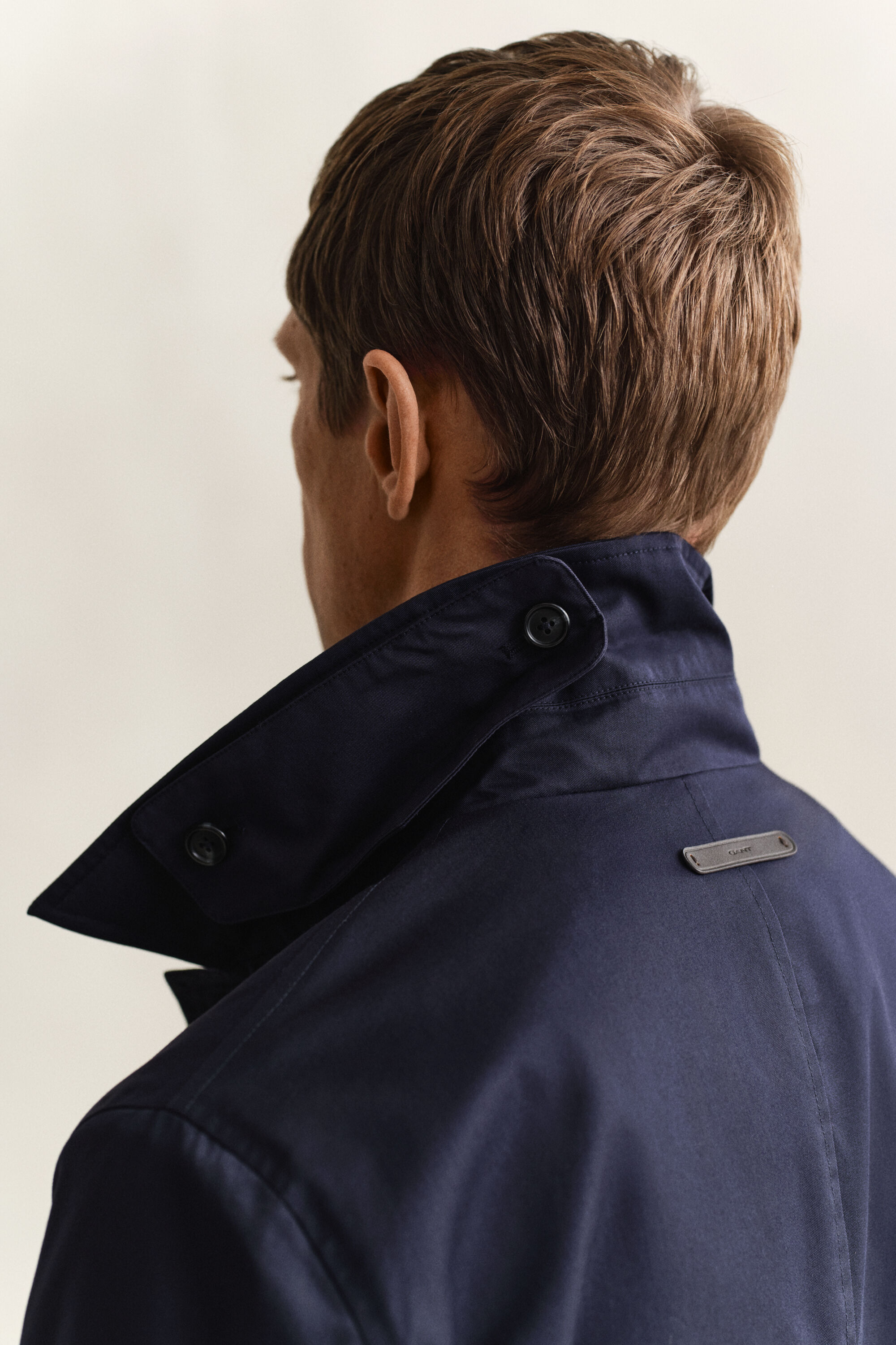 Gabardina em mistura de algodão