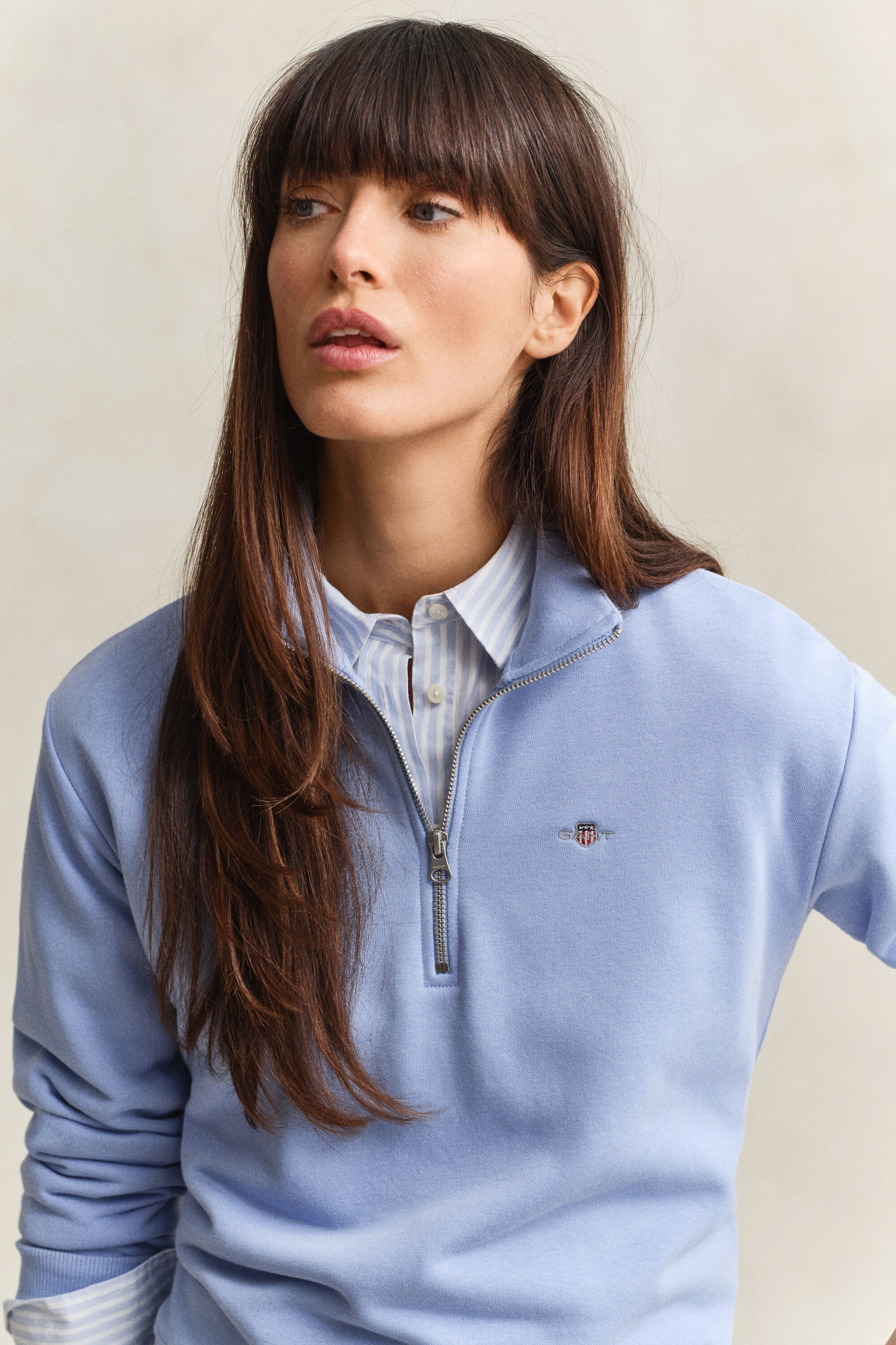 Sweatshirt com meio fecho de correr Shield