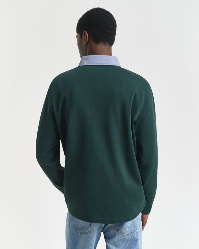 Heavy Rugger com colarinho em chambray