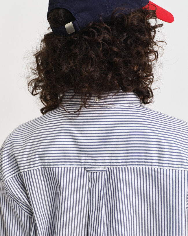 Camisa Luxury Oxford às riscas relaxed fit