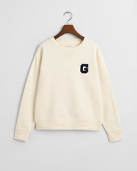 Sweatshirt com decote redondo e emblema G