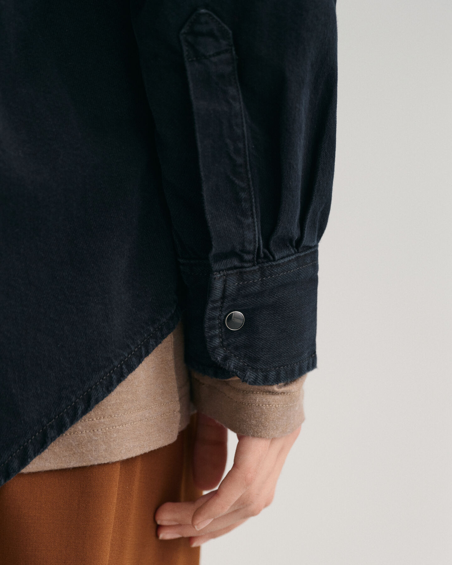 Camisa de ganga oversized