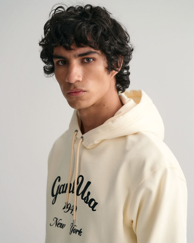 Sweatshirt com capuz Script Graphic