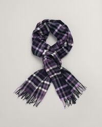 Cachecol com padrão de xadrez