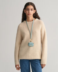 Bolsa de usar ao pescoço em pele