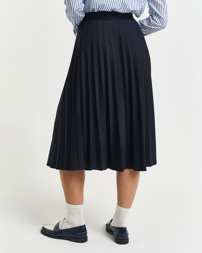 Saia plissada em jersey