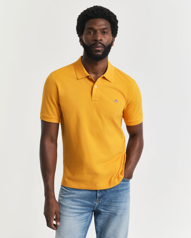Polo em algodão piqué Shield regular fit