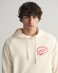 Sweatshirt com capuz e lavagem intensa