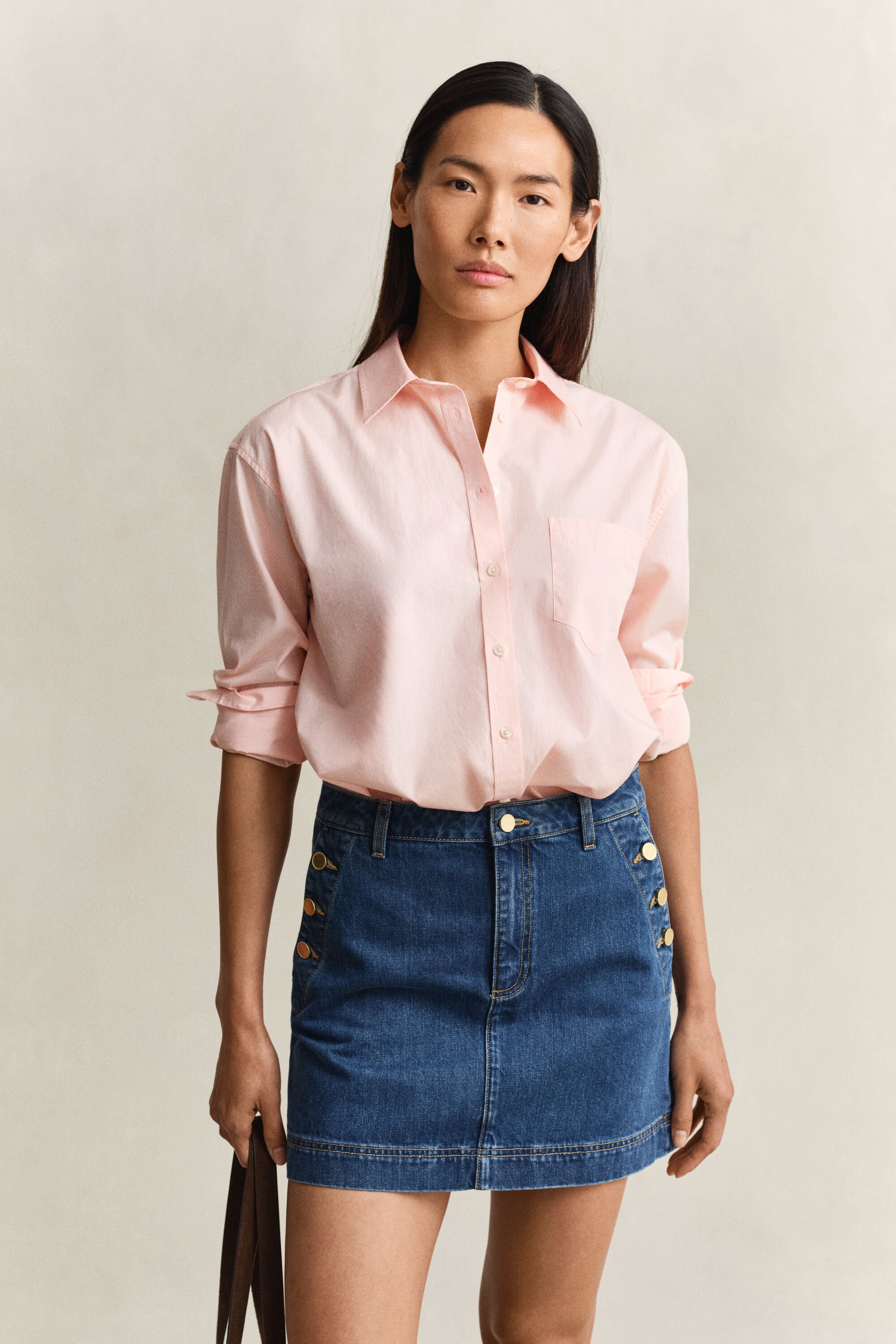 Camisa em popelina Classic relaxed fit