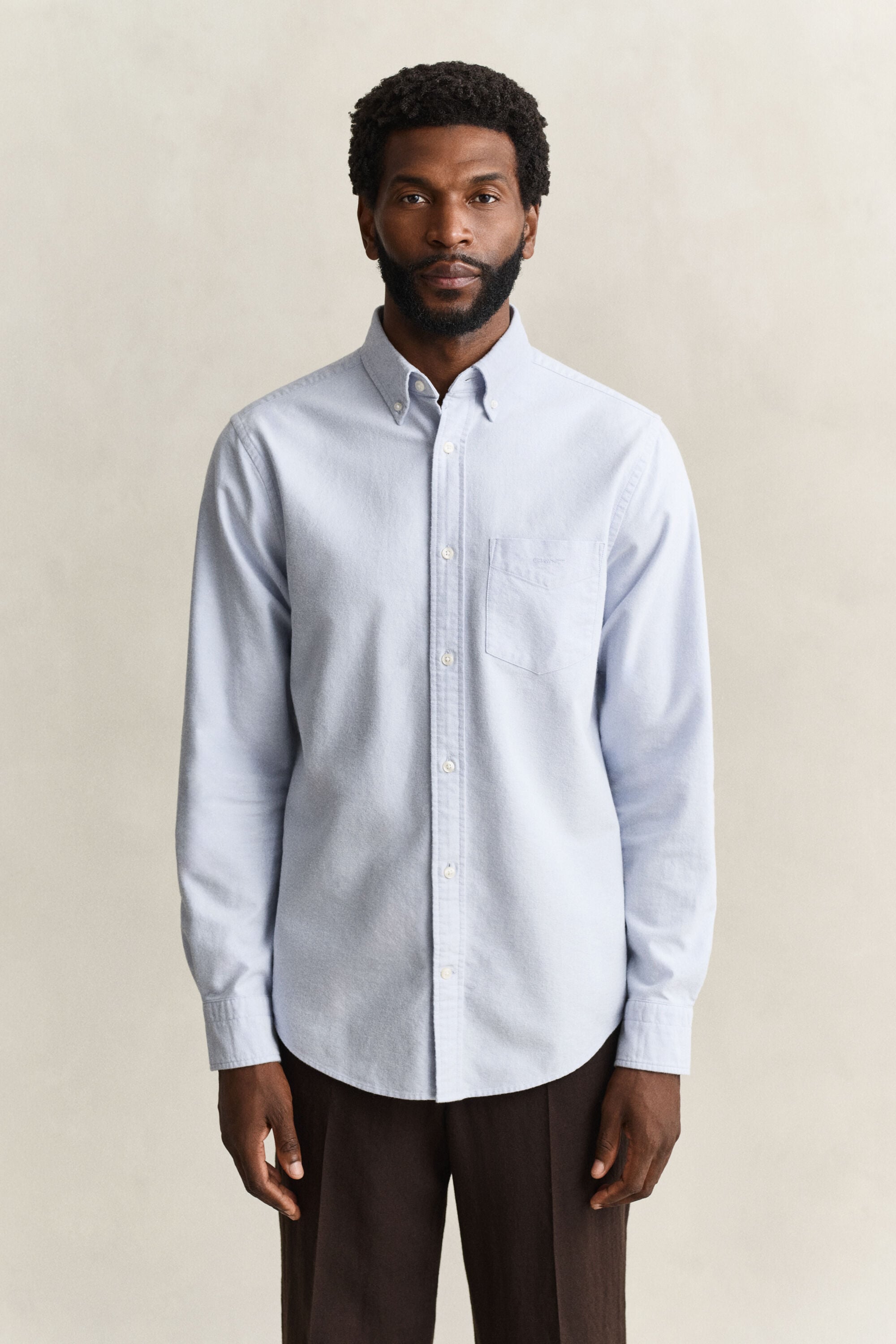 Camisa Oxford escovada