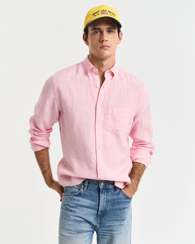 Camisa de linho regular fit