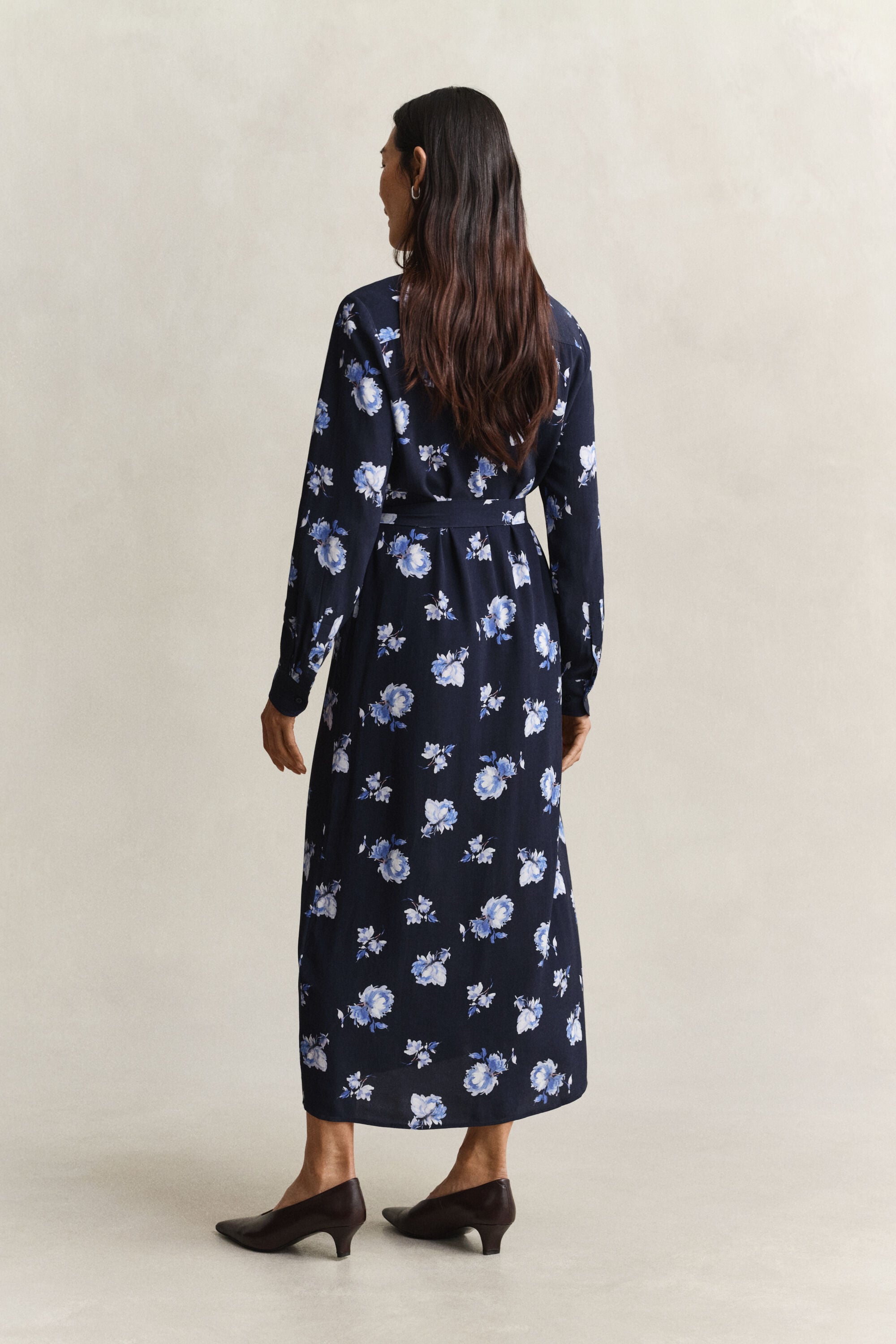 Vestido-camisa com estampado Floral