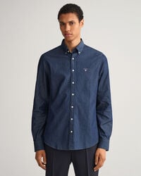 Camisa &iacute;ndigo slim fit
