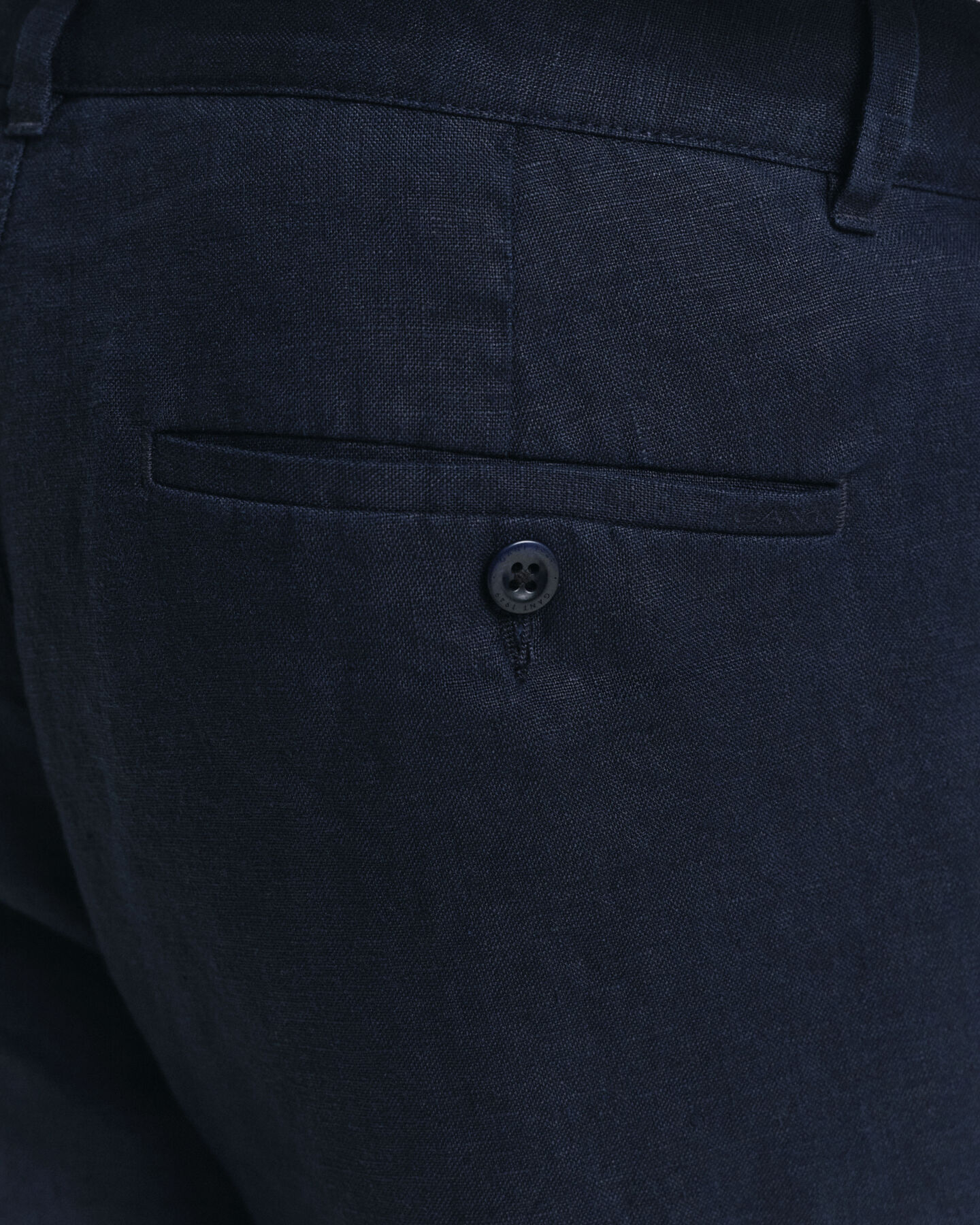 Calças de linho com cordão relaxed fit