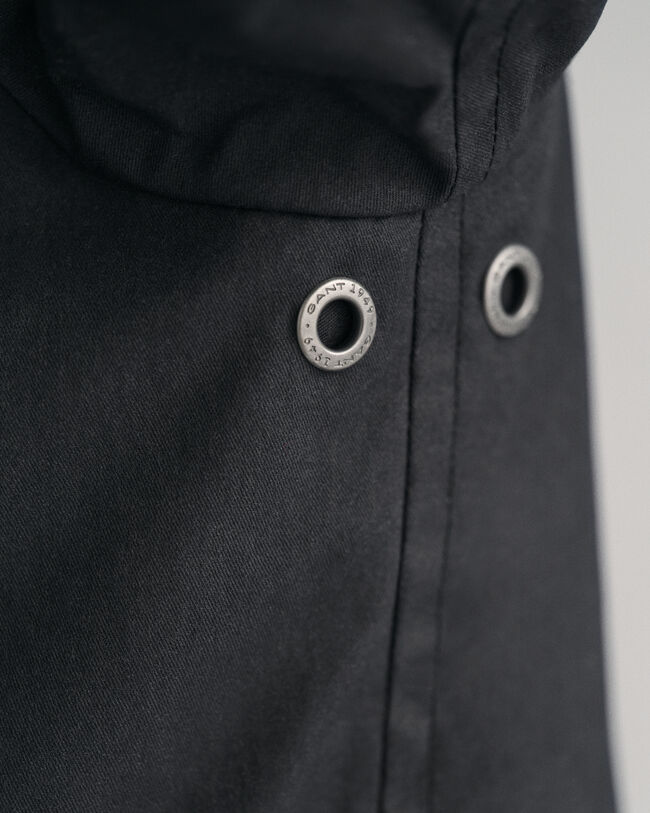 Blusão em algodão com acabamento encerado