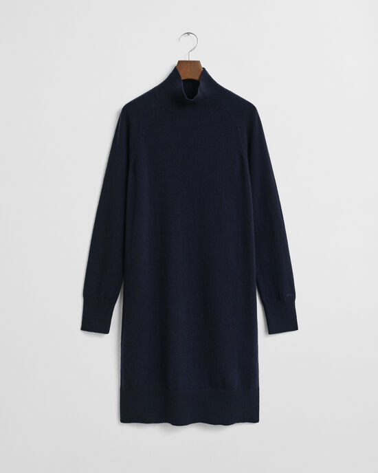 Vestido em malha de lã extrafina