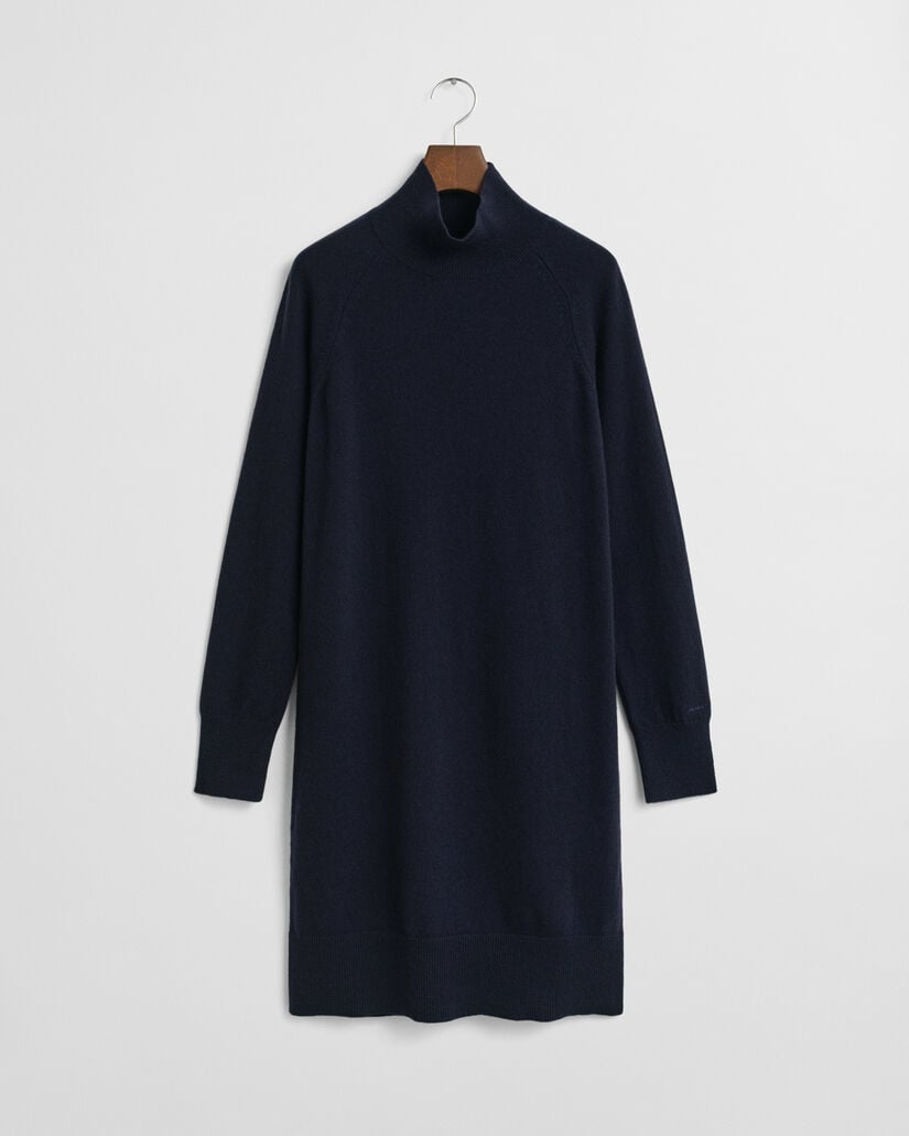 Vestido em malha de lã extrafina