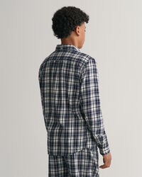 Camisa de flanela com padr&atilde;o de xadrez regular fit Teen Boys