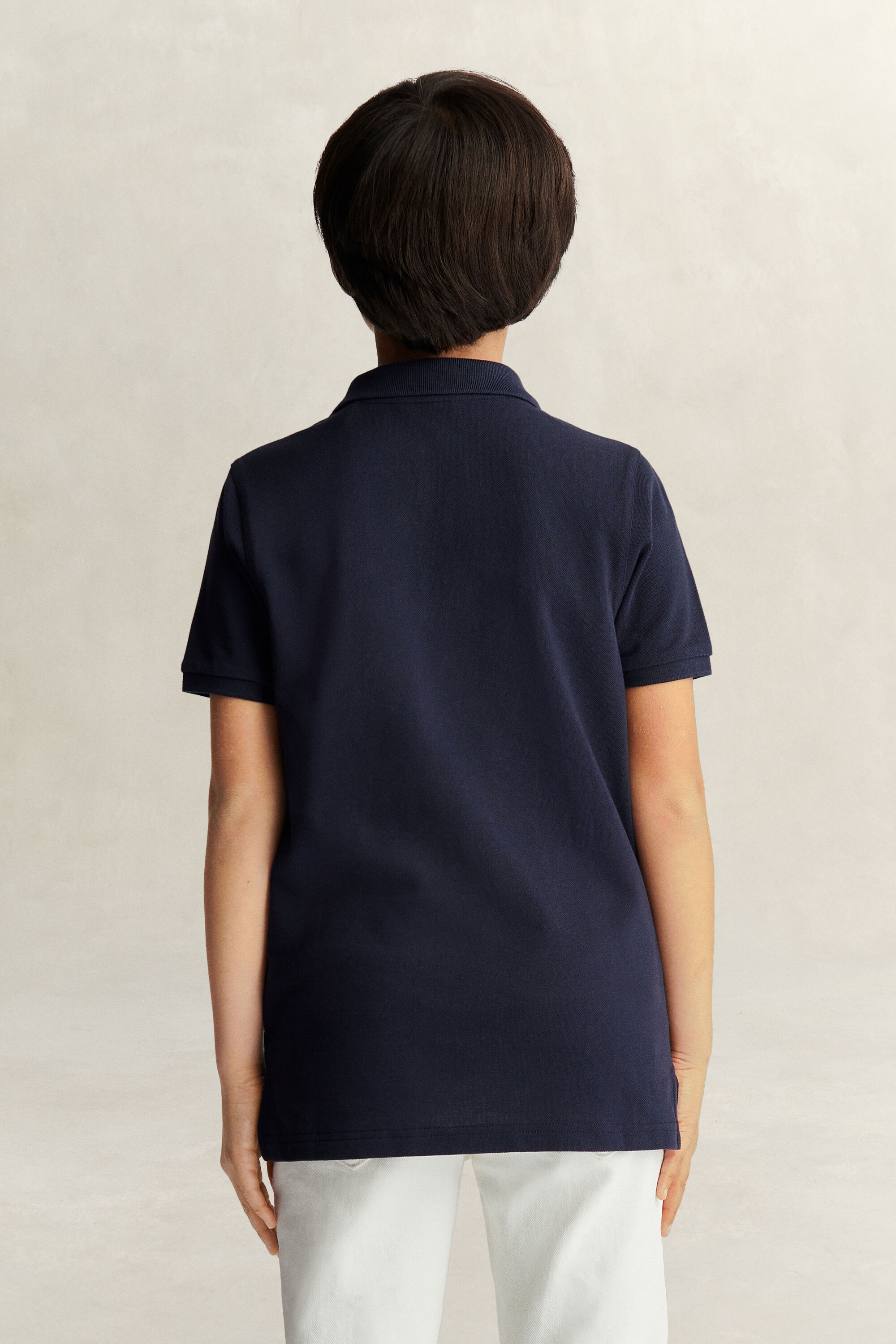 Polo em algodão piqué Shield Teens