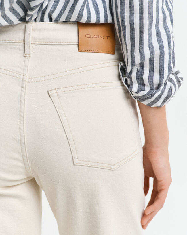 Calças de ganga em cru perna Straight