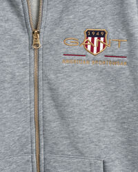 Sweatshirt com capuz e fecho de correr Archive Shield