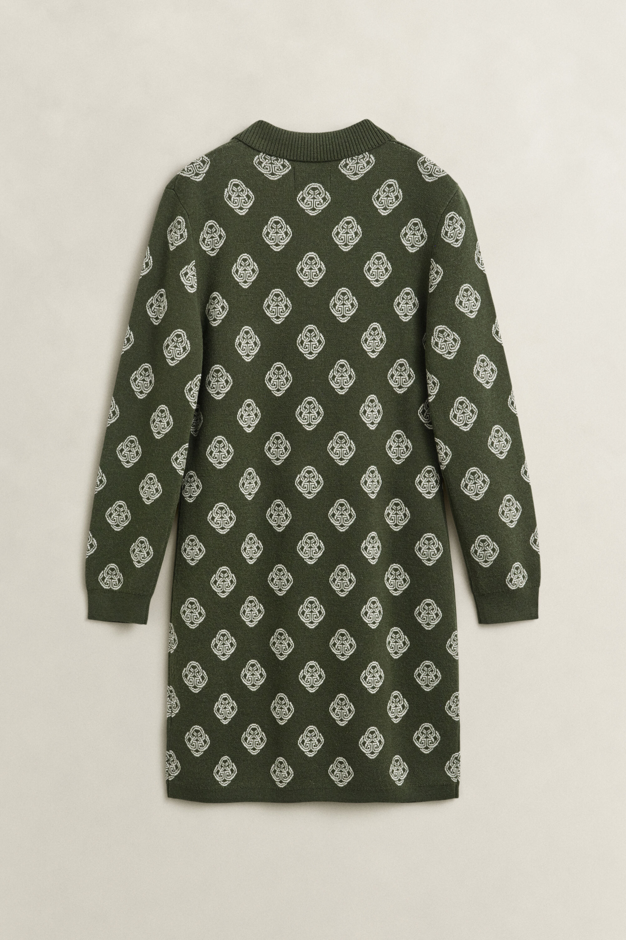 Vestido-polo em malha Monogram