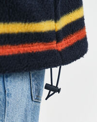 Sweatshirt polar às riscas