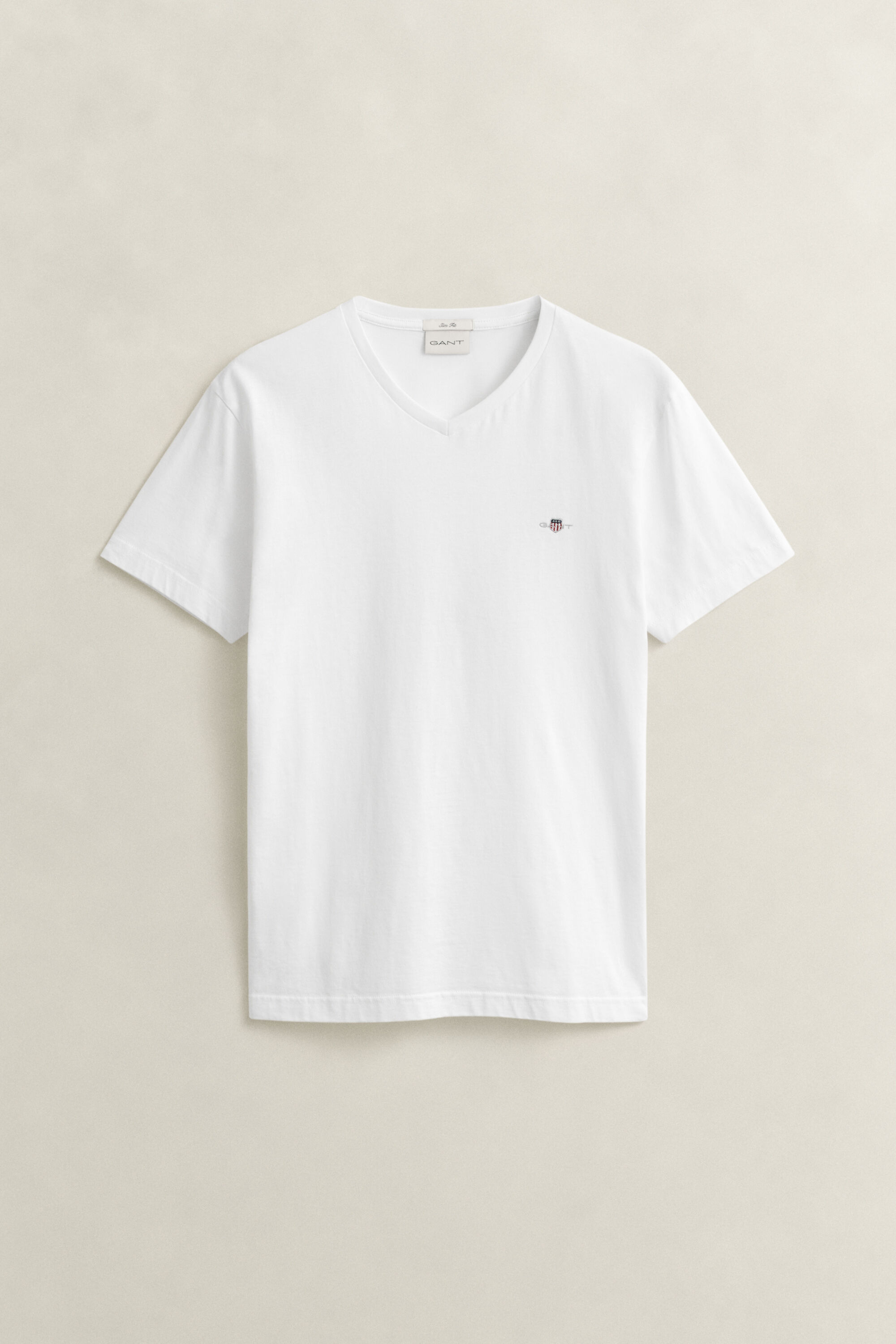 T-shirt com decote em V Shield