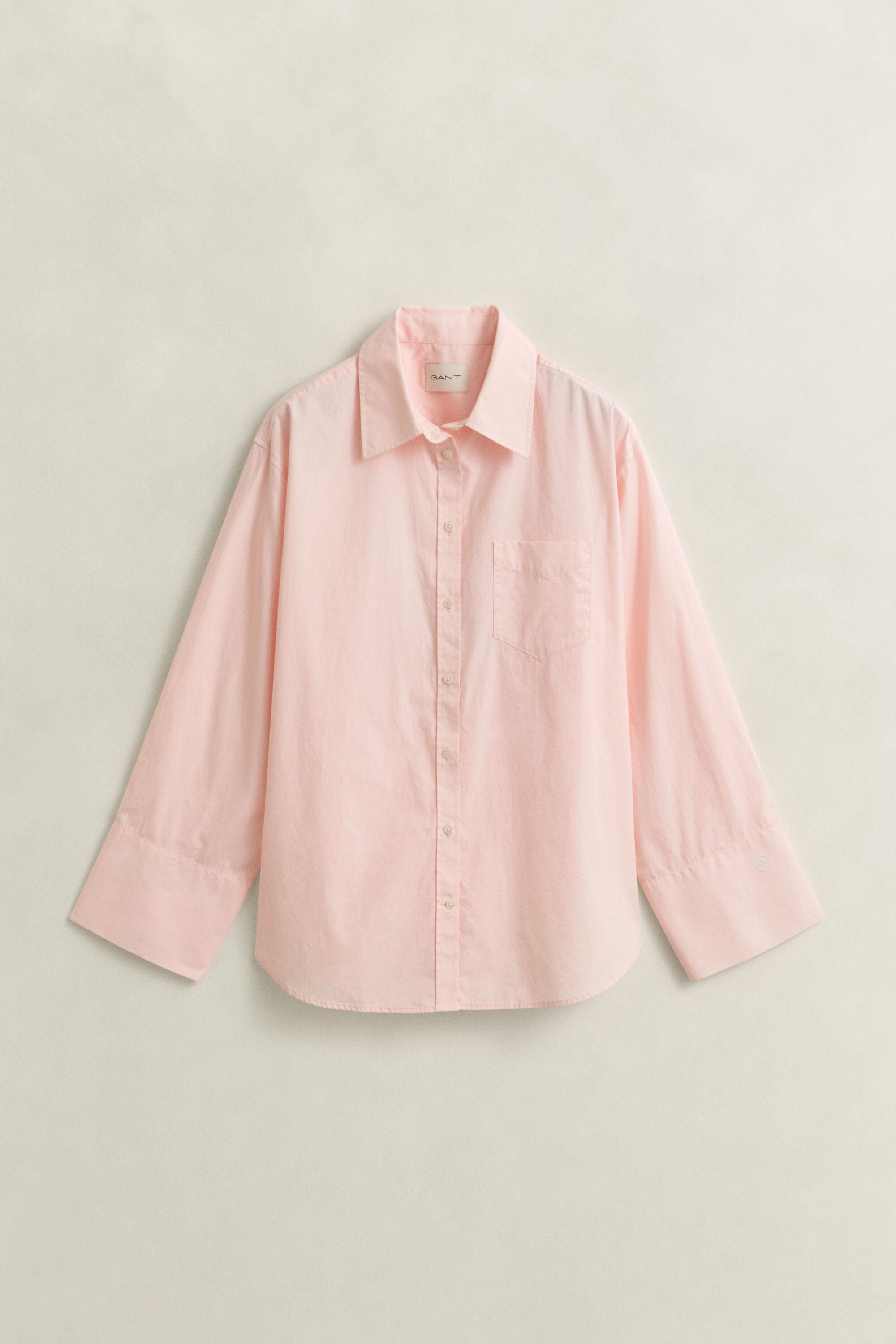 Camisa em popelina Classic com manga larga