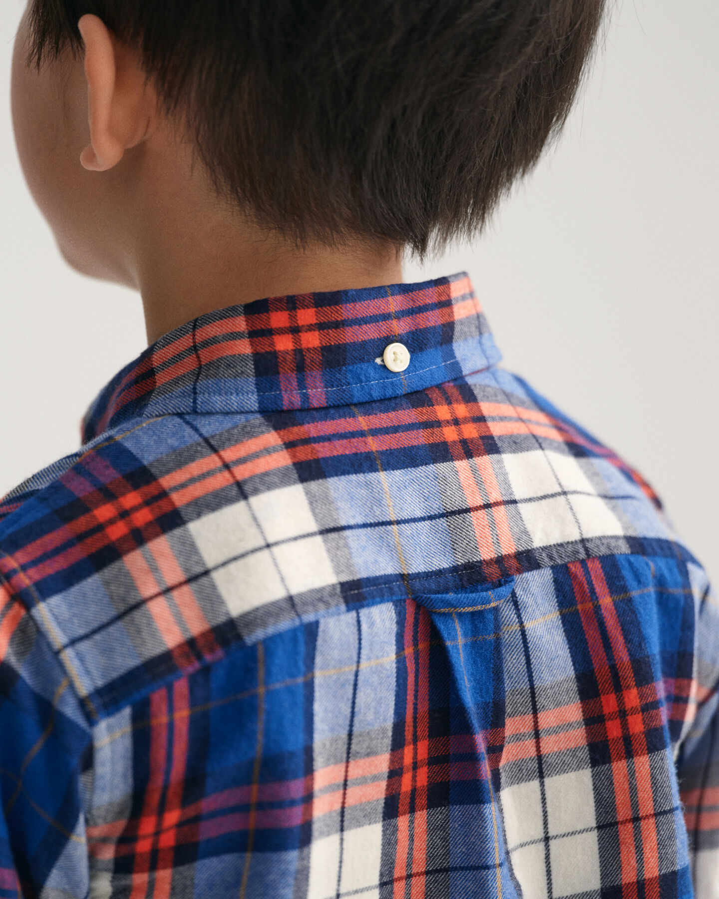 Camisa de flanela com padrão de xadrez regular fit Kids