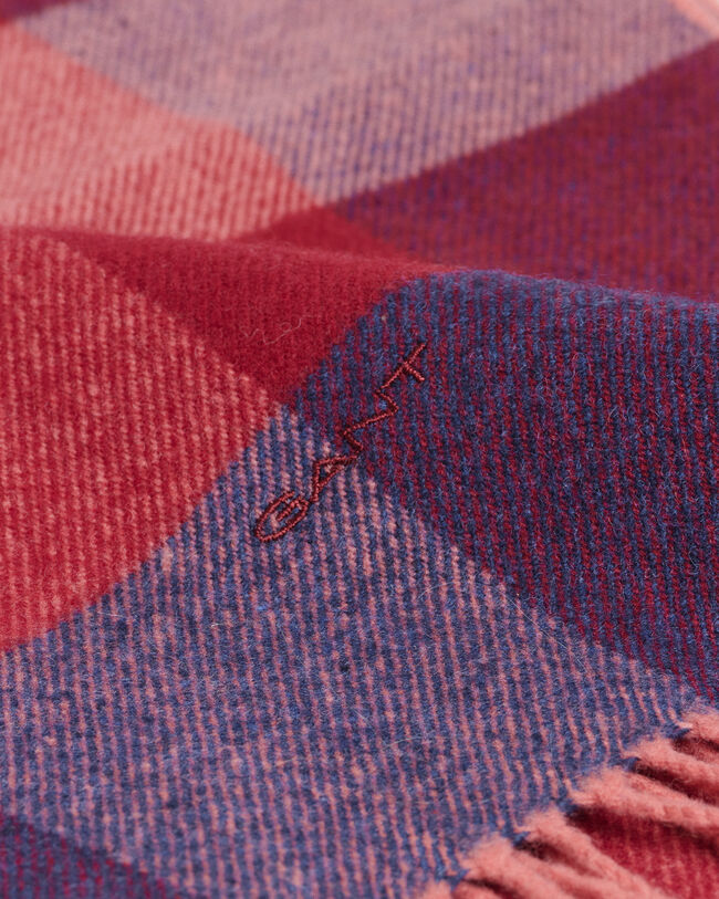 Cachecol com padrão de xadrez