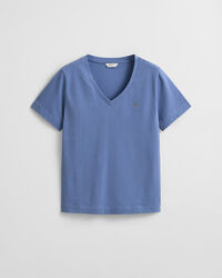 T-shirt com decote em V Shield